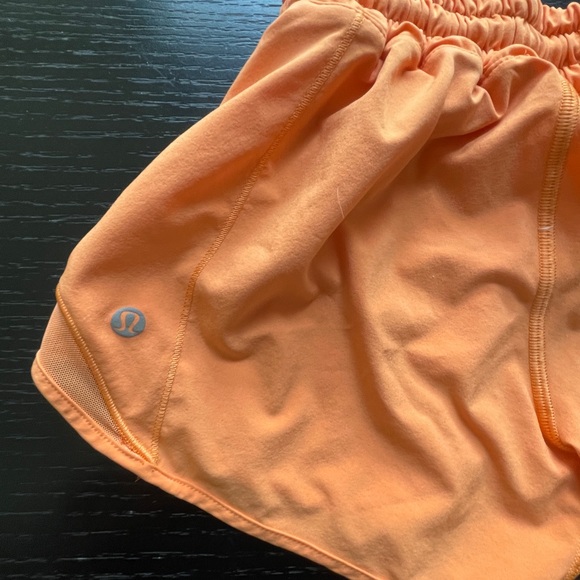 Lululemon Workout Shorts Orange - Picture 3 of 3